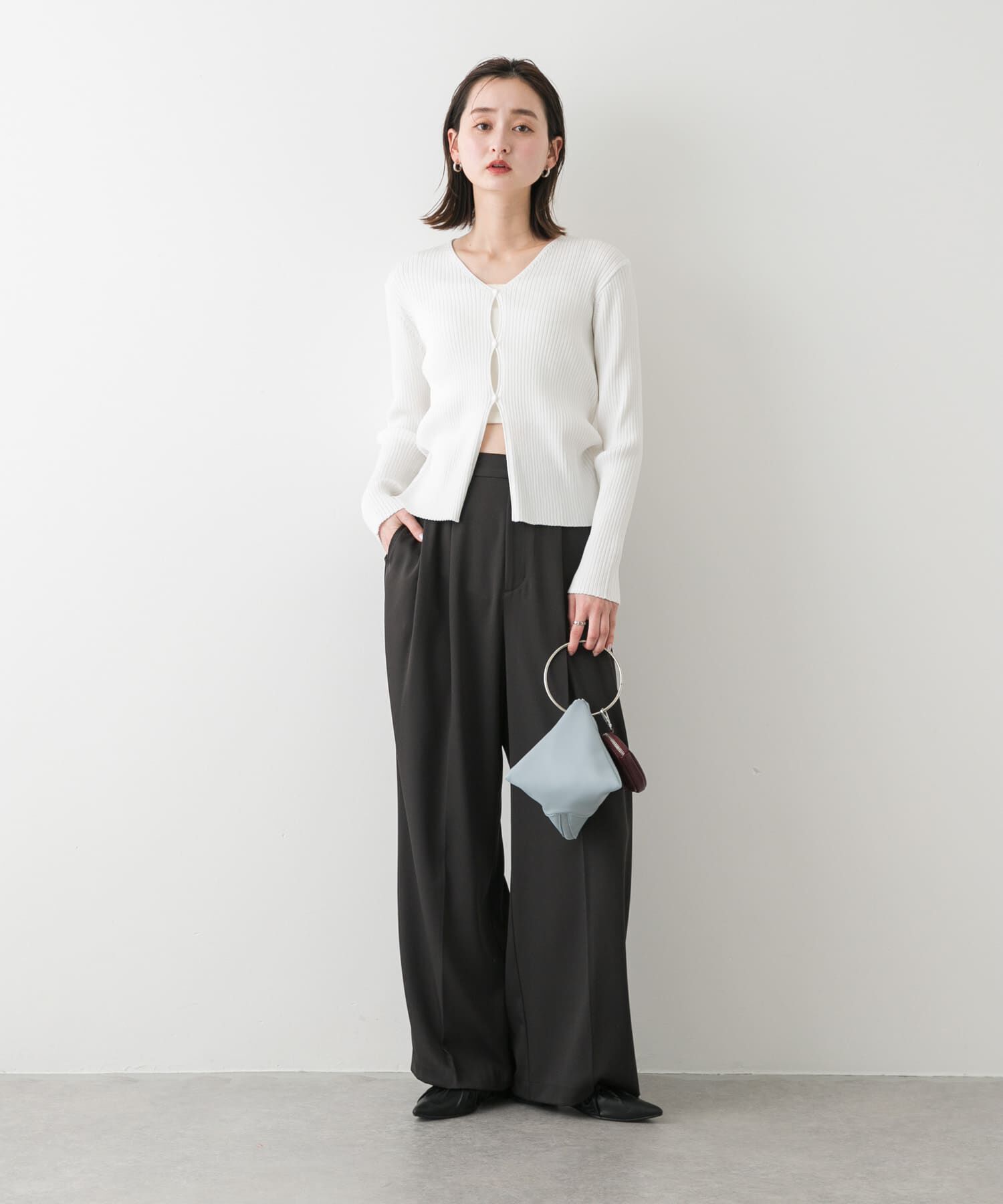 SENSE OF PLACE by URBAN RESEARCH「サイドタックコンパクトリブカーディガン」|カーディガン|