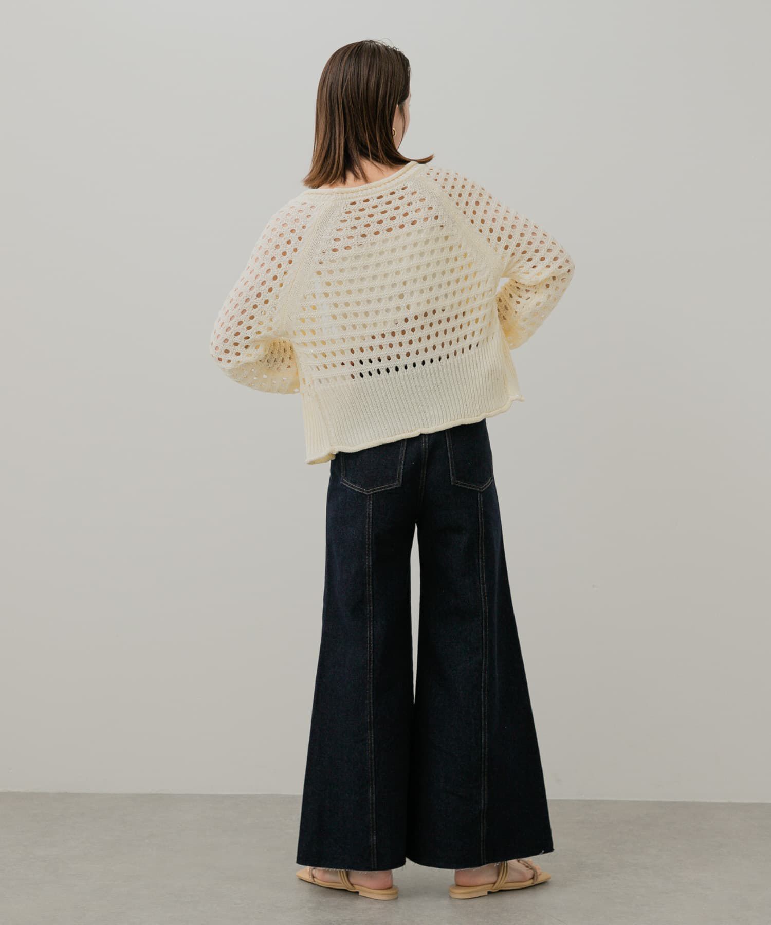 SENSE OF PLACE by URBAN RESEARCH「スパンコールメッシュカーディガン」|カーディガン|