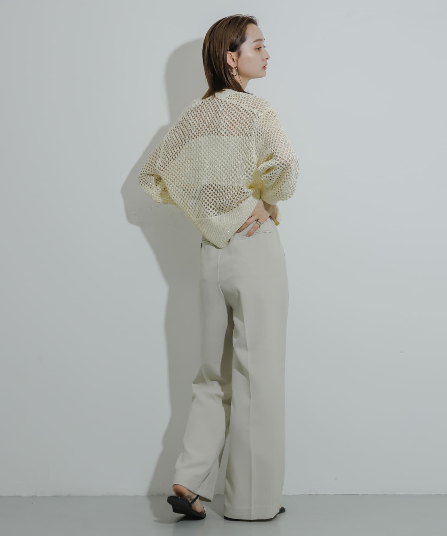 SENSE OF PLACE by URBAN RESEARCH「スパンコールメッシュカーディガン」|カーディガン|