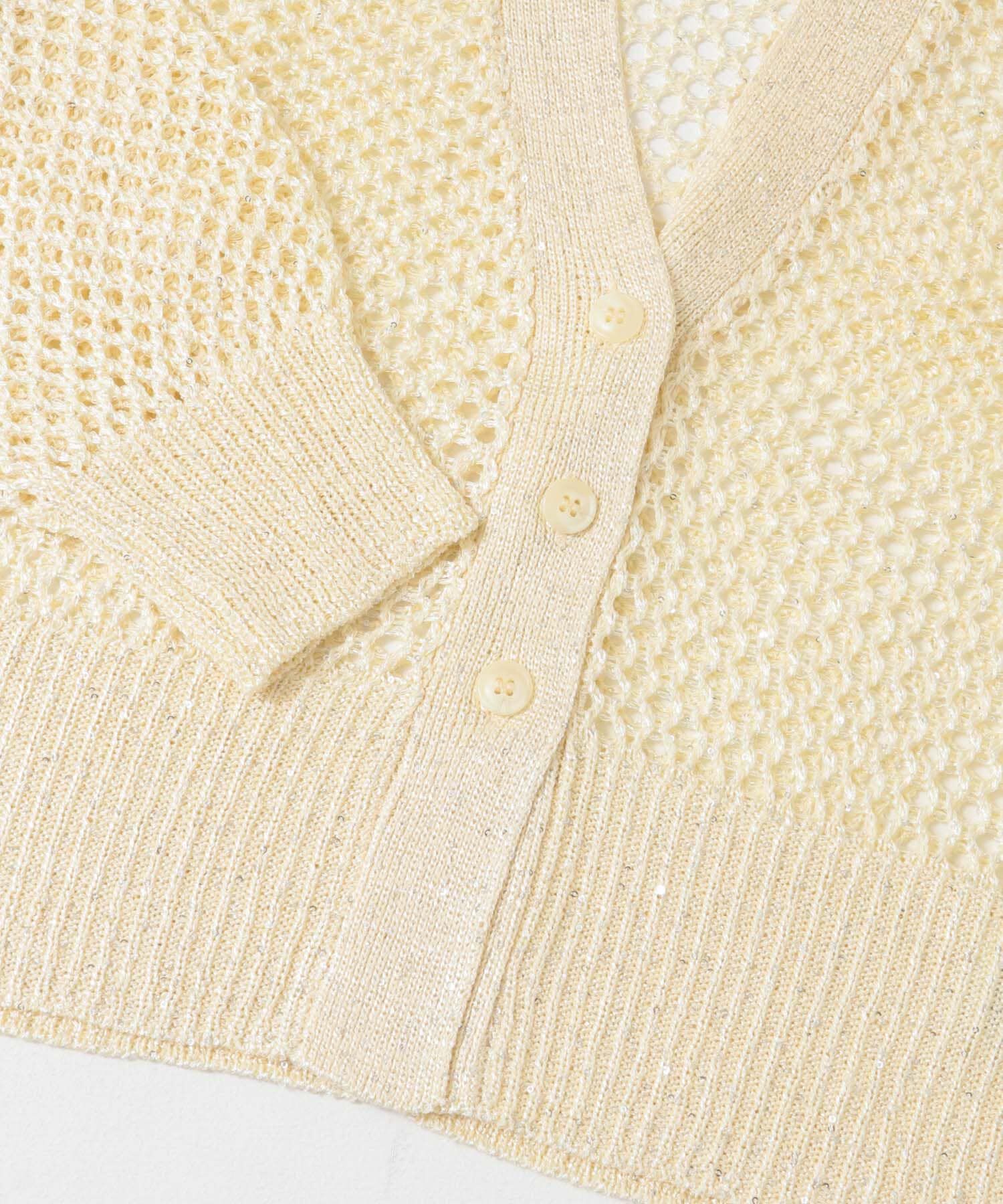 SENSE OF PLACE by URBAN RESEARCH「スパンコールメッシュカーディガン」|カーディガン|