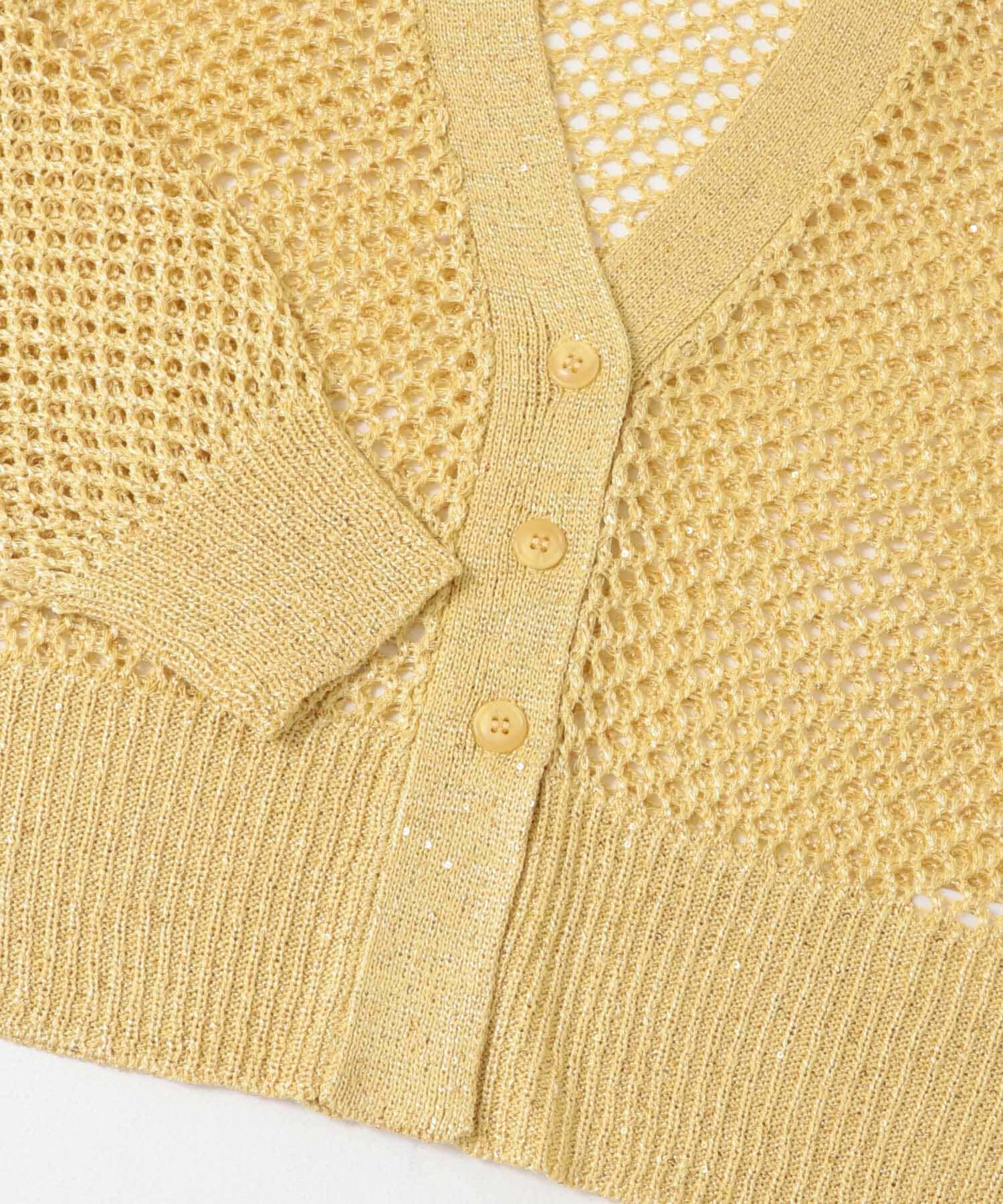 SENSE OF PLACE by URBAN RESEARCH「スパンコールメッシュカーディガン」|カーディガン|