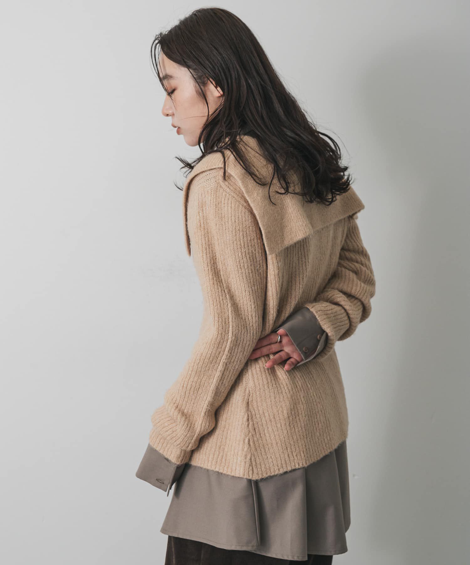 SENSE OF PLACE by URBAN RESEARCH「『洗濯可』ドロップカラージップセーター」|カーディガン|