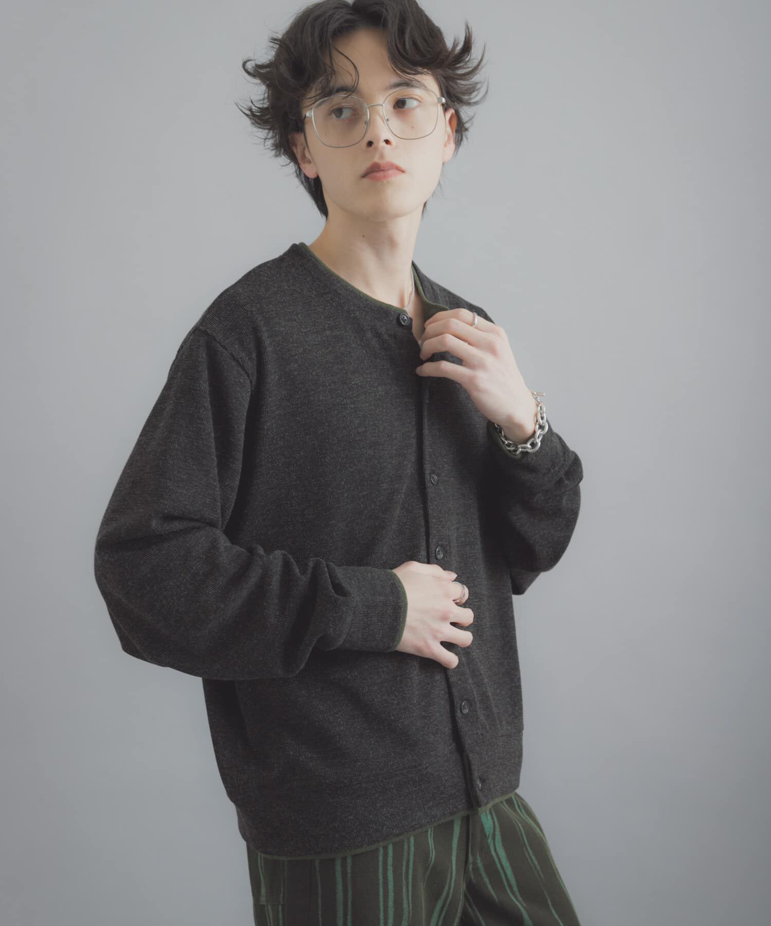 SENSE OF PLACE by URBAN RESEARCH「フェイクレイヤードクルーネックカーディガン」|カーディガン|