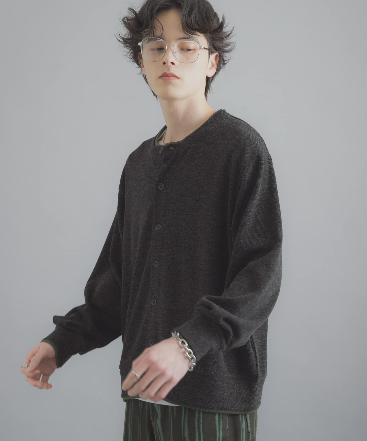 SENSE OF PLACE by URBAN RESEARCH「フェイクレイヤードクルーネックカーディガン」|カーディガン|