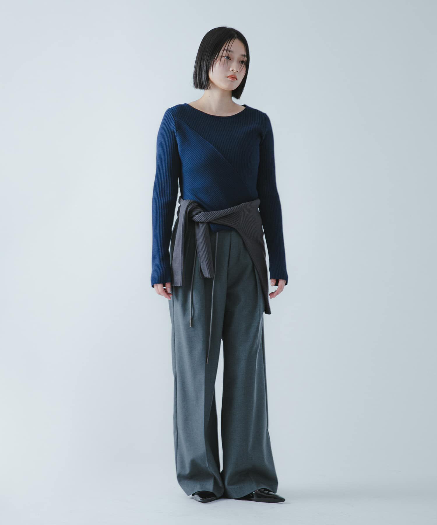 SENSE OF PLACE by URBAN RESEARCH「『洗濯可/防花粉』SKINProofアシメヘムボートネックセーター」|ニット・セーター|