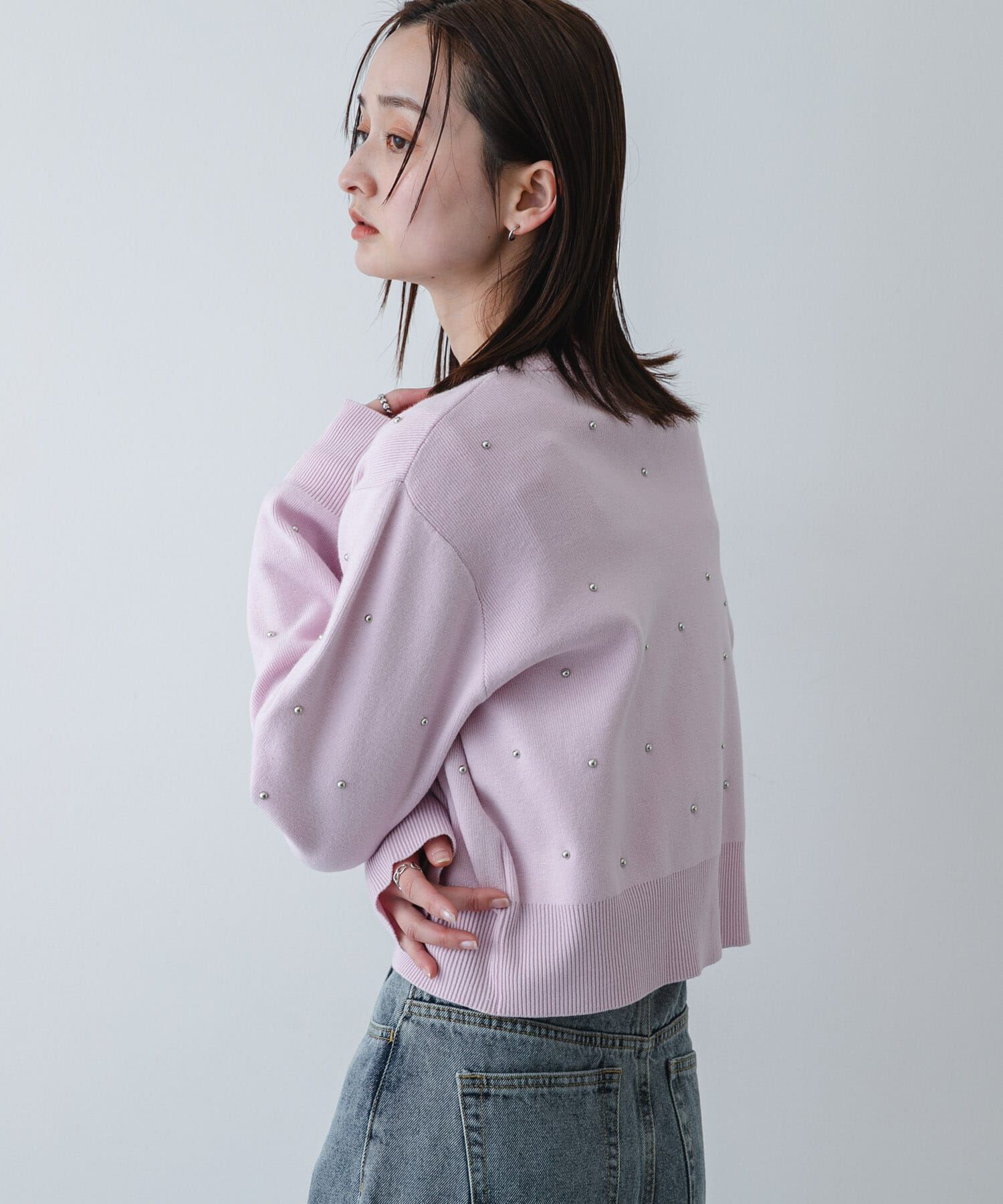 SENSE OF PLACE by URBAN RESEARCH「『洗濯可』ボールビーズカーディガン」|カーディガン|