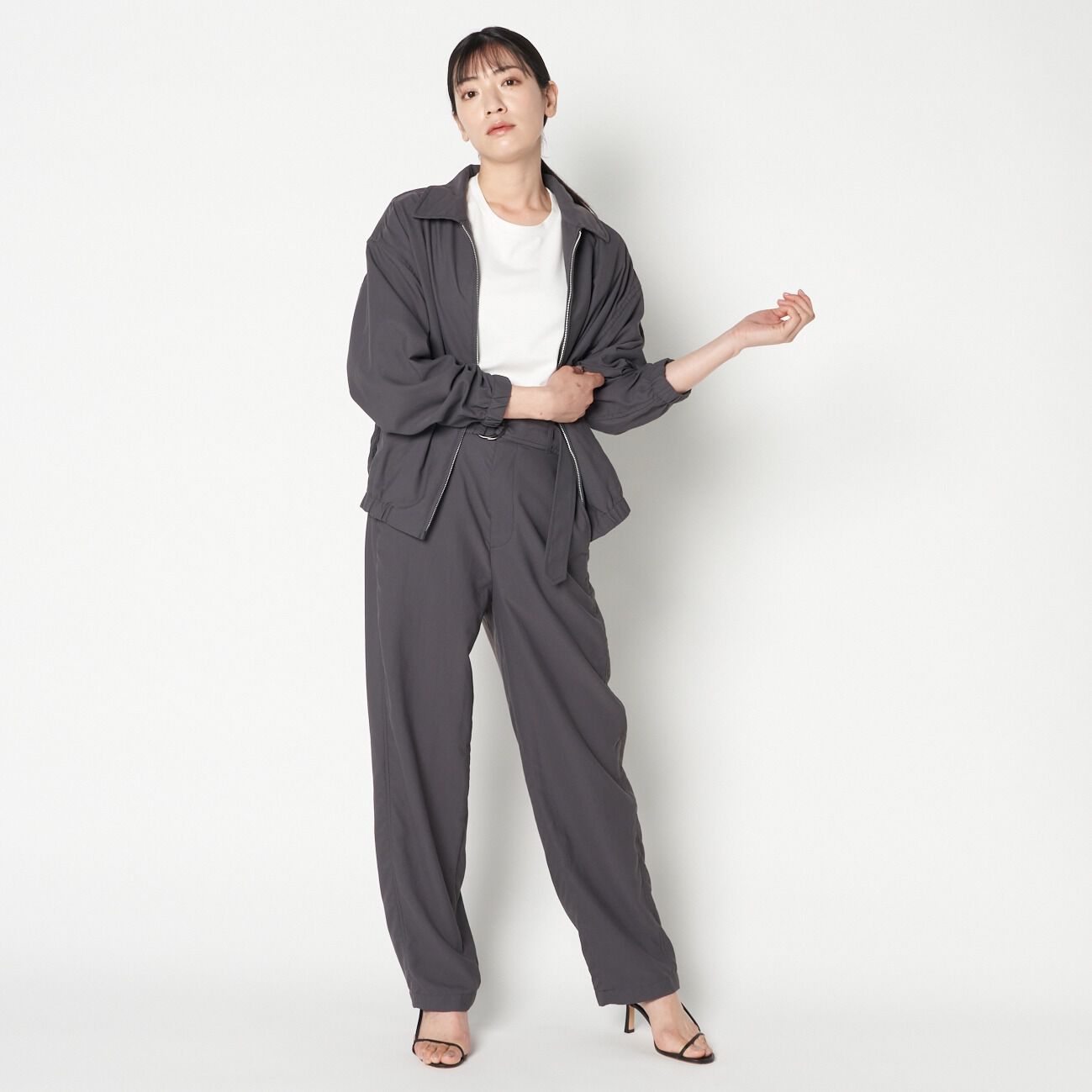 HELIOPOLE「HELIOPOLE STUNNER TWILL SWING TOP」|ブルゾン・スタジャン|