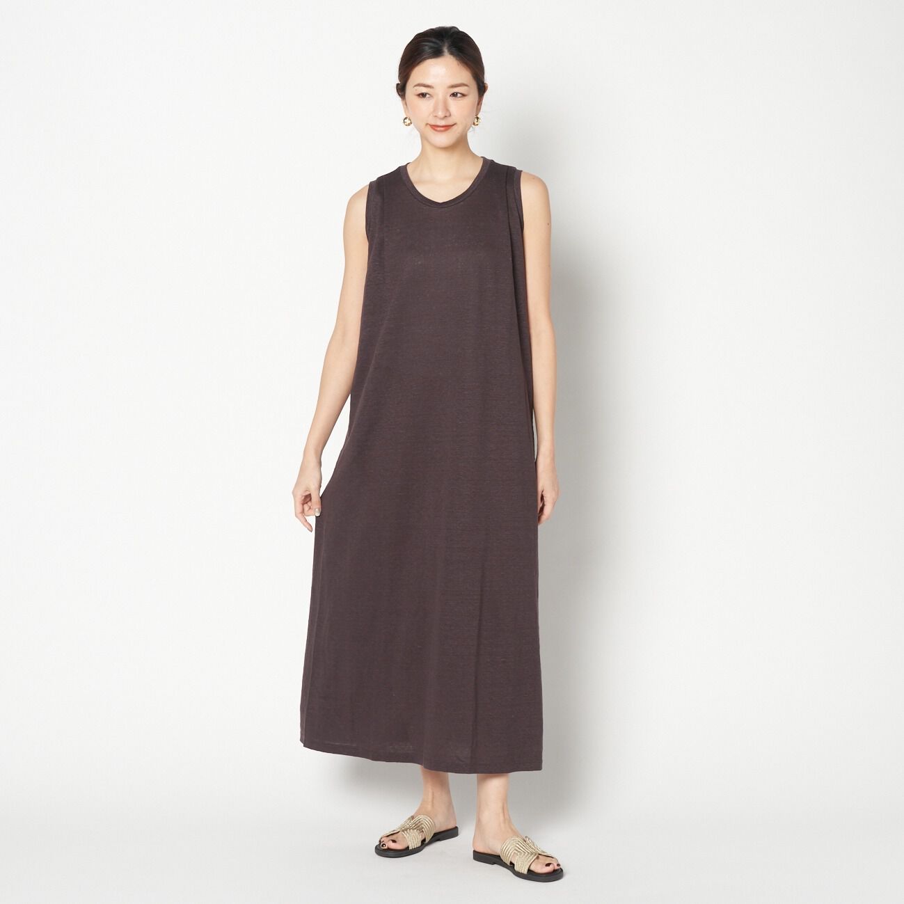 HELIOPOLE「HELIOPOLE NATURAL LINEN DRESS」|ワンピース|
