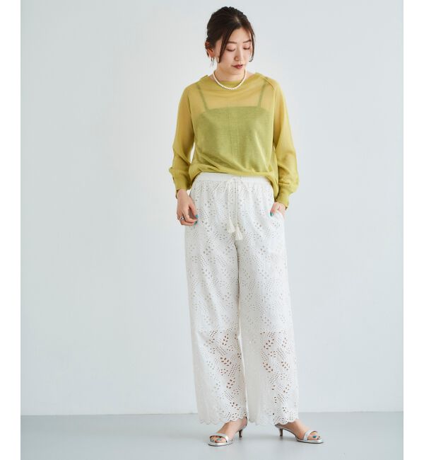  「《WEB限定アイテム》ウォッシャブルクルーネックニット」|ニット・セーター|