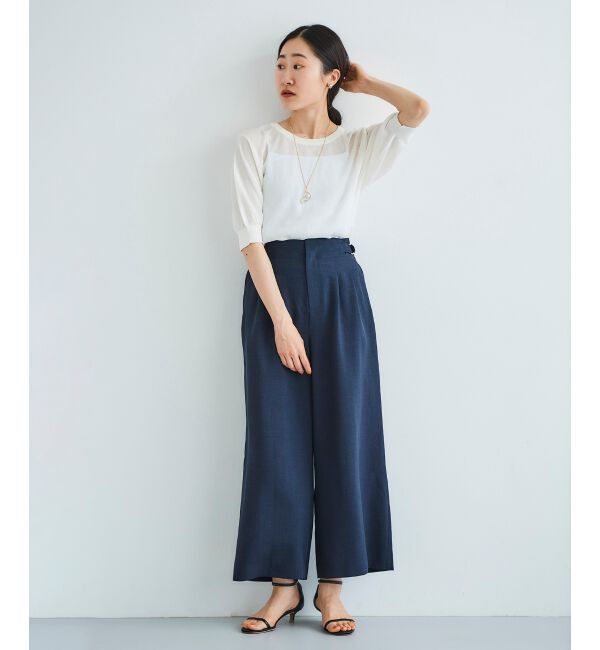  「《WEB限定アイテム》ウォッシャブルクルーネックニット」|ニット・セーター|