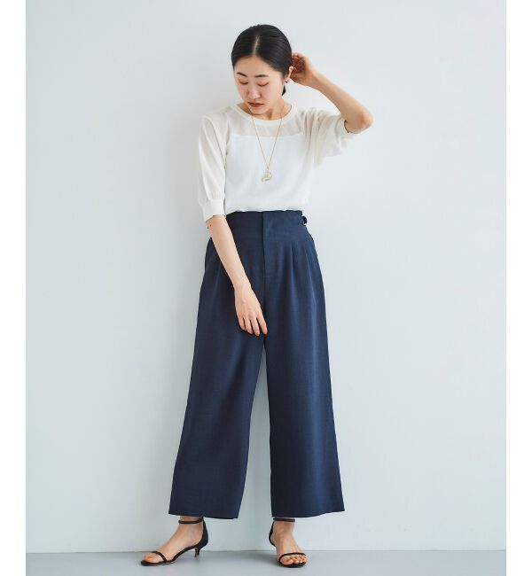  「《WEB限定アイテム》ウォッシャブルクルーネックニット」|ニット・セーター|