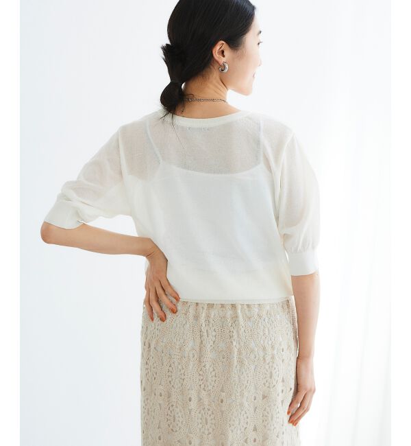  「《WEB限定アイテム》ウォッシャブルクルーネックニット」|ニット・セーター|