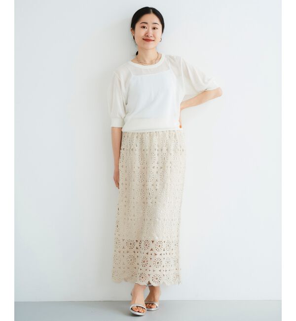  「《WEB限定アイテム》ウォッシャブルクルーネックニット」|ニット・セーター|