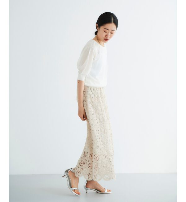  「《WEB限定アイテム》ウォッシャブルクルーネックニット」|ニット・セーター|