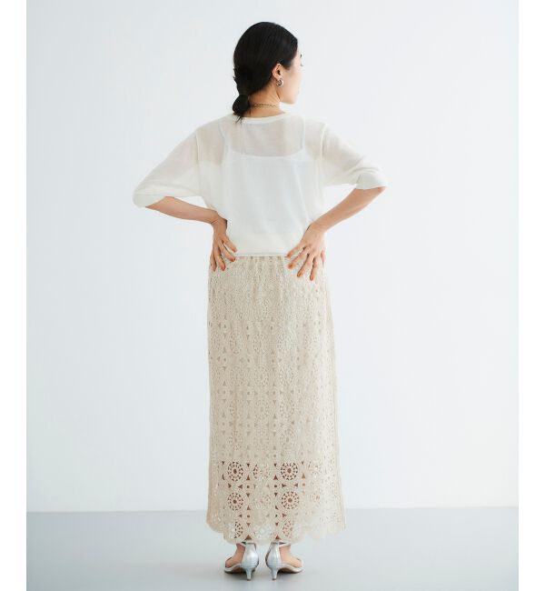  「《WEB限定アイテム》ウォッシャブルクルーネックニット」|ニット・セーター|