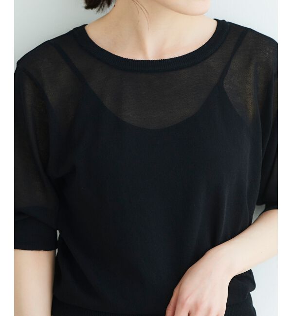  「《WEB限定アイテム》ウォッシャブルクルーネックニット」|ニット・セーター|