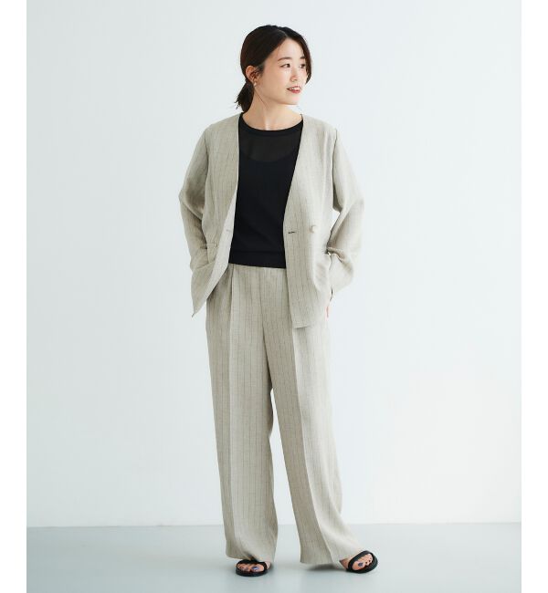  「《WEB限定アイテム》ウォッシャブルクルーネックニット」|ニット・セーター|