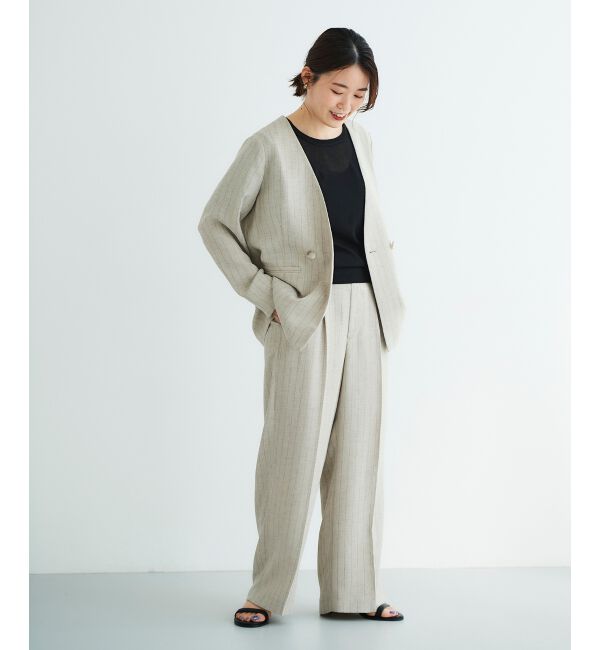  「《WEB限定アイテム》ウォッシャブルクルーネックニット」|ニット・セーター|