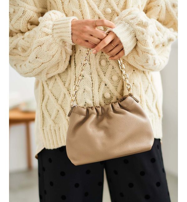 le.coeur blanc「AULENTTIギャザー2WAYショルダー」|ショルダー・メッセンジャー|