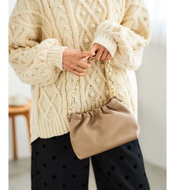 le.coeur blanc「AULENTTIギャザー2WAYショルダー」|ショルダー・メッセンジャー|