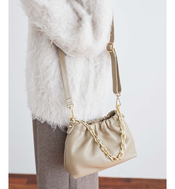 le.coeur blanc「AULENTTIギャザー2WAYショルダー」|ショルダー・メッセンジャー|