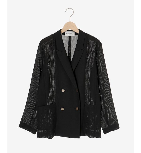 le.coeur blanc「メッシュダブルブレストジャケット」|その他|