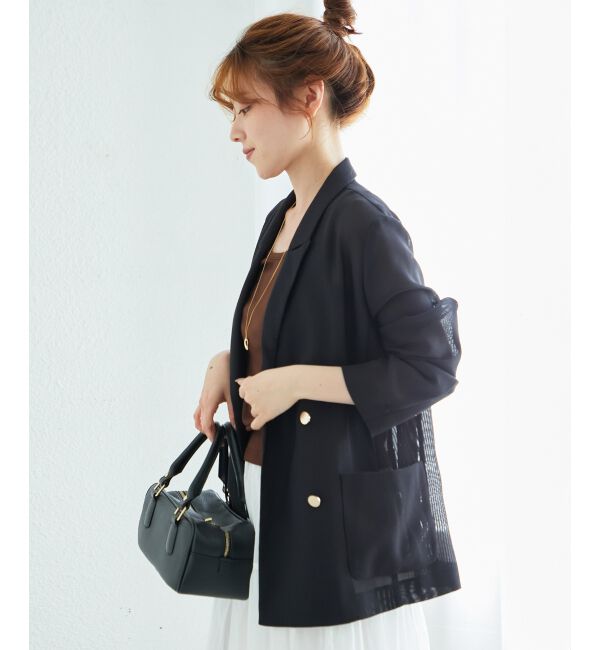 le.coeur blanc「メッシュダブルブレストジャケット」|その他|