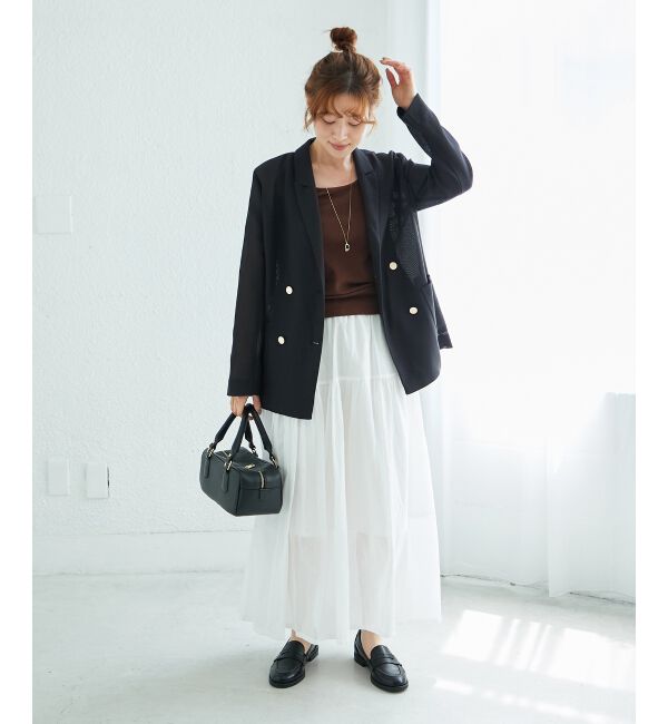 le.coeur blanc「メッシュダブルブレストジャケット」|その他|