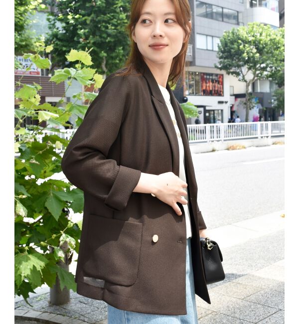 le.coeur blanc「メッシュダブルブレストジャケット」|その他|