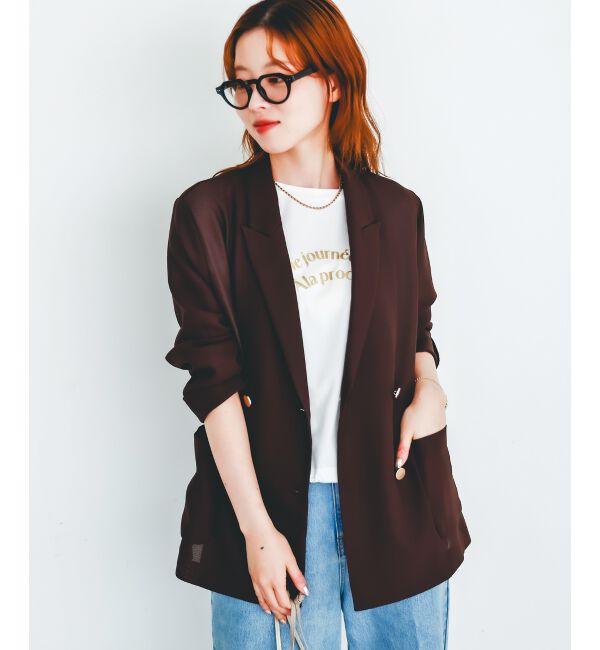 le.coeur blanc「メッシュダブルブレストジャケット」|その他|