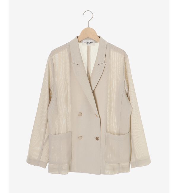 le.coeur blanc「メッシュダブルブレストジャケット」|その他|