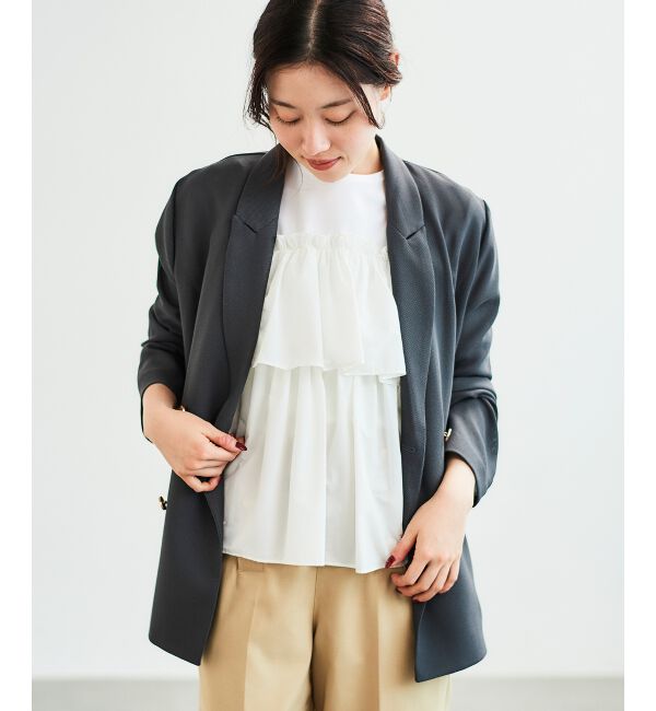 le.coeur blanc「メッシュダブルブレストジャケット」|その他|