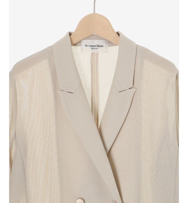le.coeur blanc「メッシュダブルブレストジャケット」|その他|