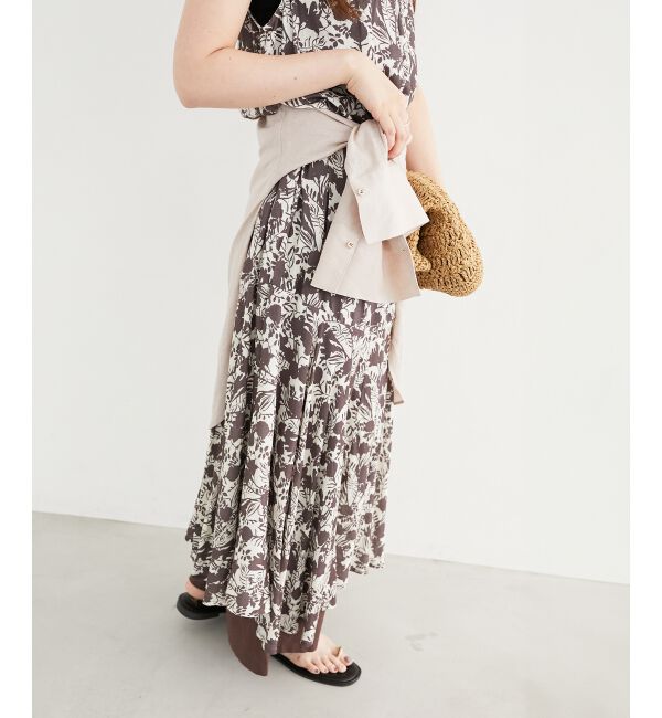  「《手洗い可能》Fanakaフラワーノースリワンピース」|ワンピース|