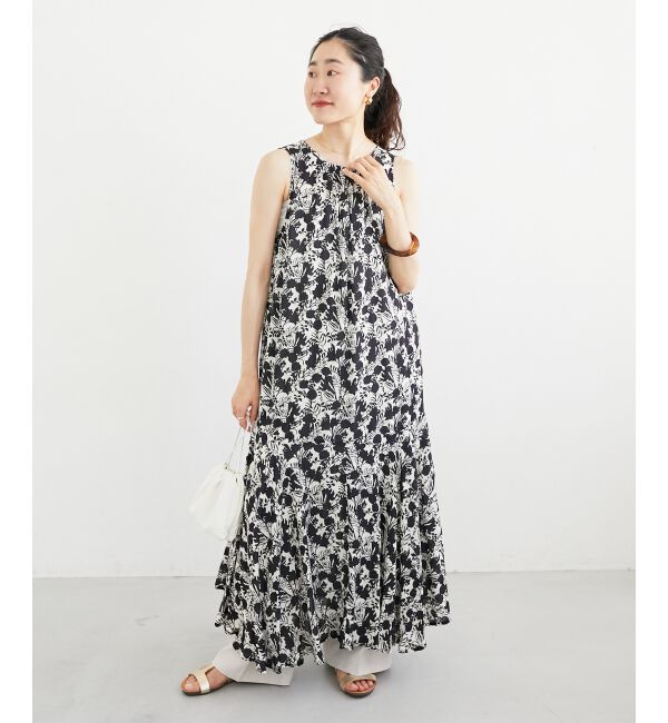  「《手洗い可能》Fanakaフラワーノースリワンピース」|ワンピース|