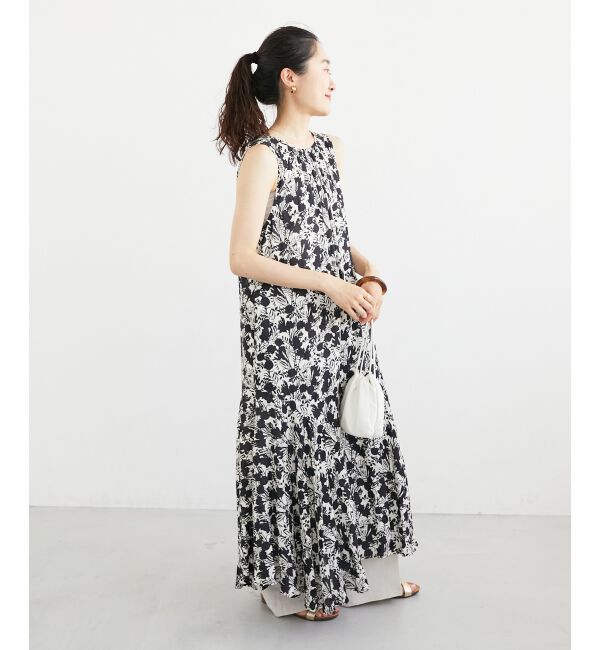  「《手洗い可能》Fanakaフラワーノースリワンピース」|ワンピース|