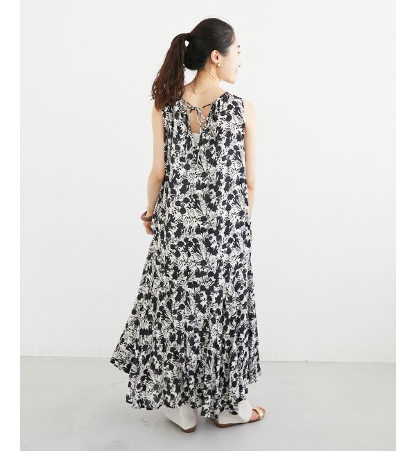  「《手洗い可能》Fanakaフラワーノースリワンピース」|ワンピース|