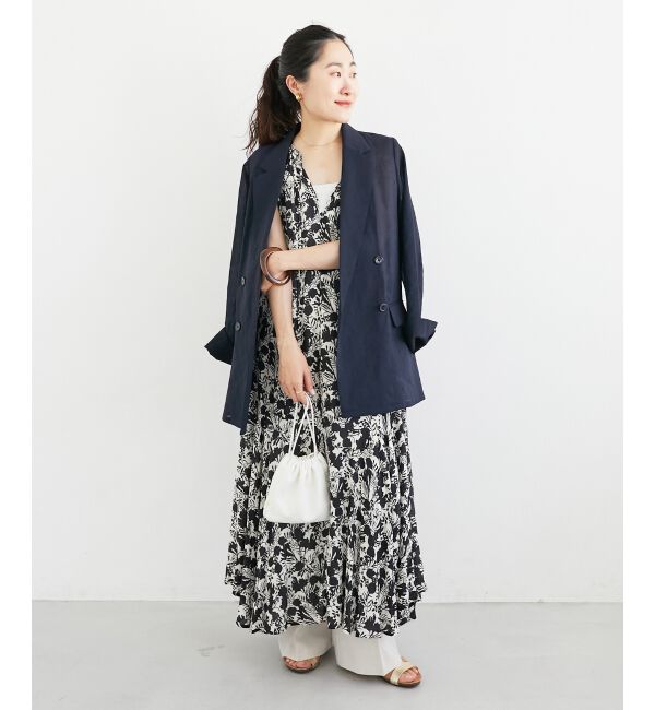  「《手洗い可能》Fanakaフラワーノースリワンピース」|ワンピース|