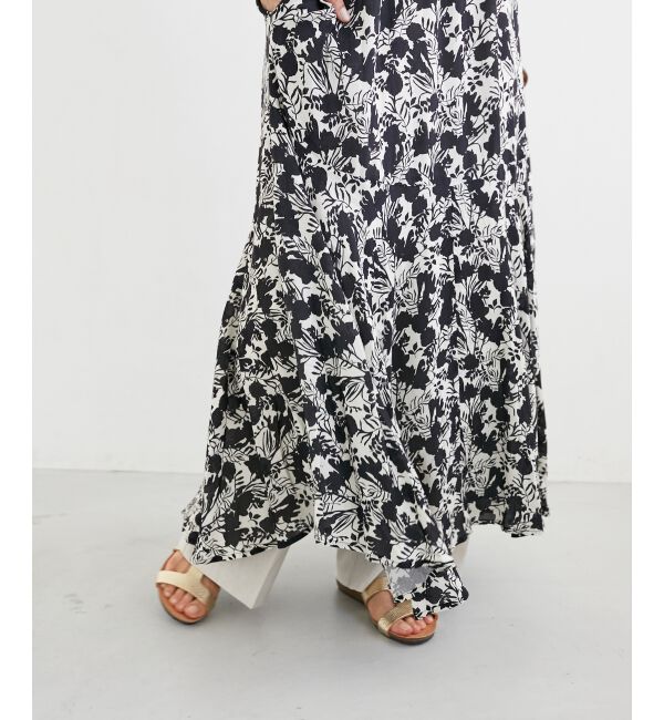  「《手洗い可能》Fanakaフラワーノースリワンピース」|ワンピース|