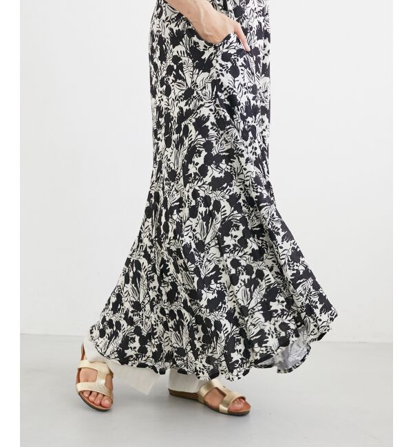  「《手洗い可能》Fanakaフラワーノースリワンピース」|ワンピース|