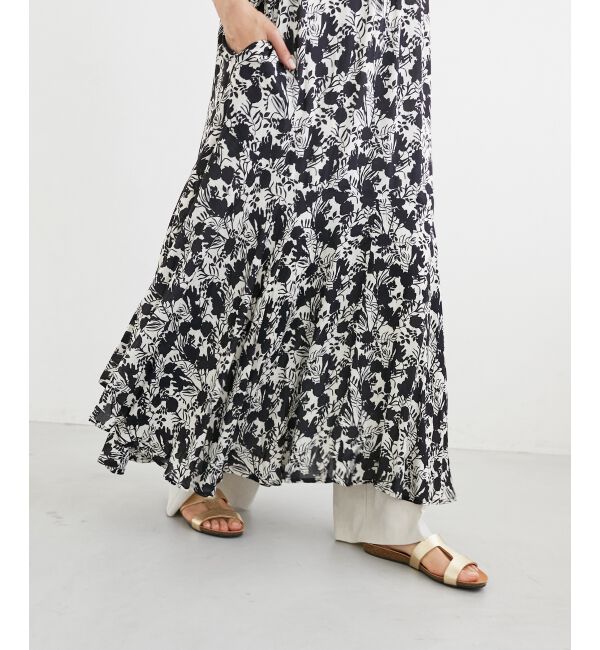  「《手洗い可能》Fanakaフラワーノースリワンピース」|ワンピース|