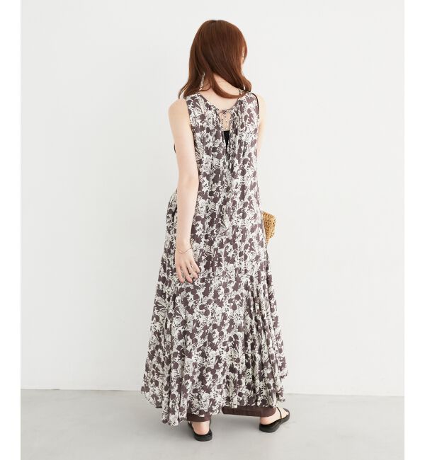  「《手洗い可能》Fanakaフラワーノースリワンピース」|ワンピース|