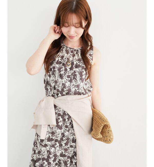  「《手洗い可能》Fanakaフラワーノースリワンピース」|ワンピース|