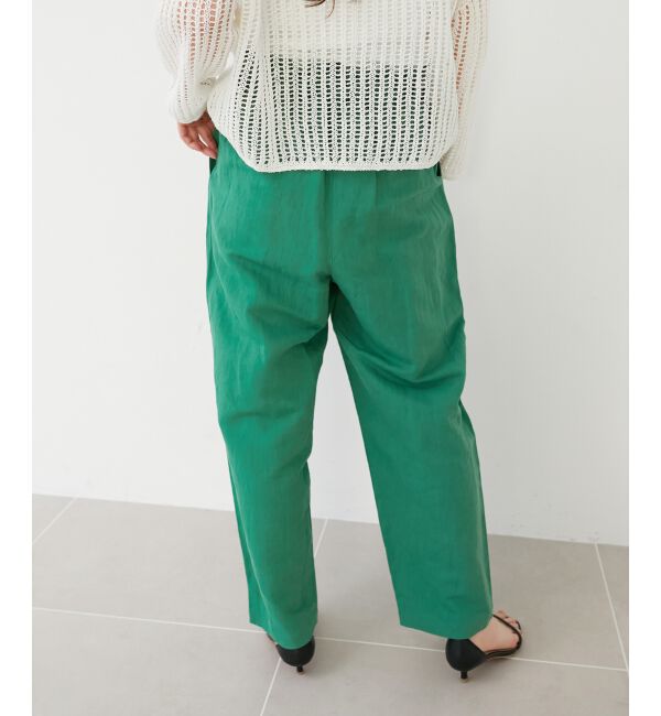 le.coeur blanc「《WEB限定アイテム》コットン麻ドロストイージーパンツ」|その他|