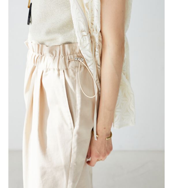 le.coeur blanc「《WEB限定アイテム》コットン麻ドロストイージーパンツ」|その他|