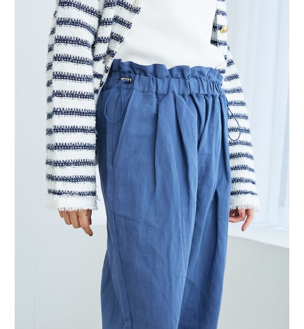 le.coeur blanc「《WEB限定アイテム》コットン麻ドロストイージーパンツ」|その他|