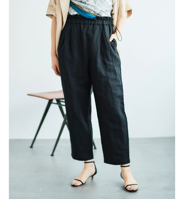 le.coeur blanc「《WEB限定アイテム》コットン麻ドロストイージーパンツ」|その他|