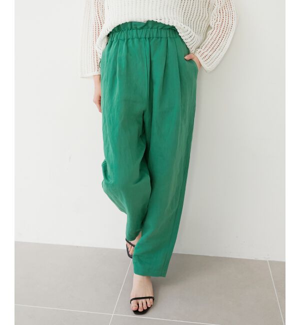 le.coeur blanc「《WEB限定アイテム》コットン麻ドロストイージーパンツ」|その他|
