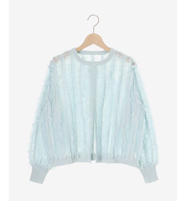 「フリンジニットカーディガン」|カーディガン|