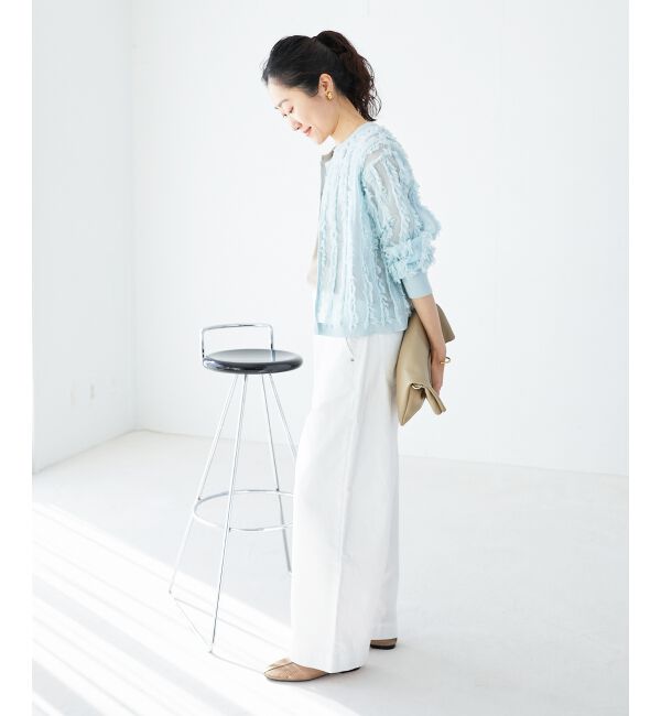  「フリンジニットカーディガン」|カーディガン|